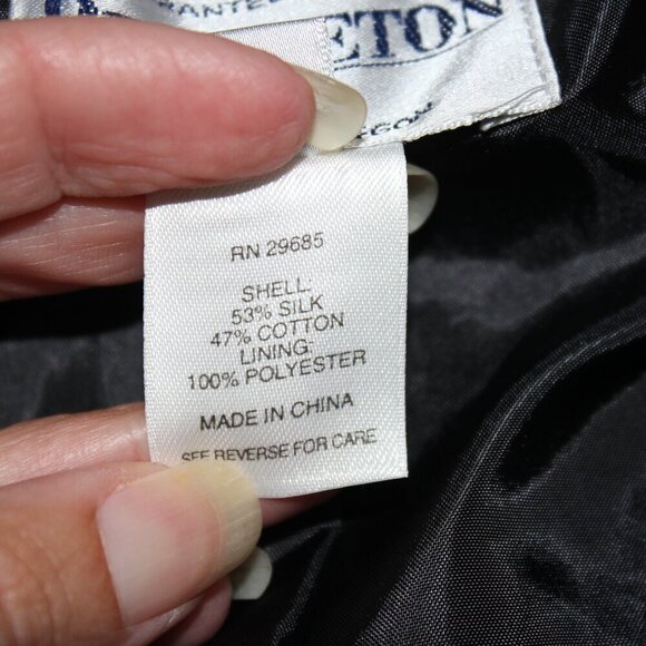 Pendleton 3 button Blazer Silk Blend Size 14 - Picture 4 of 7